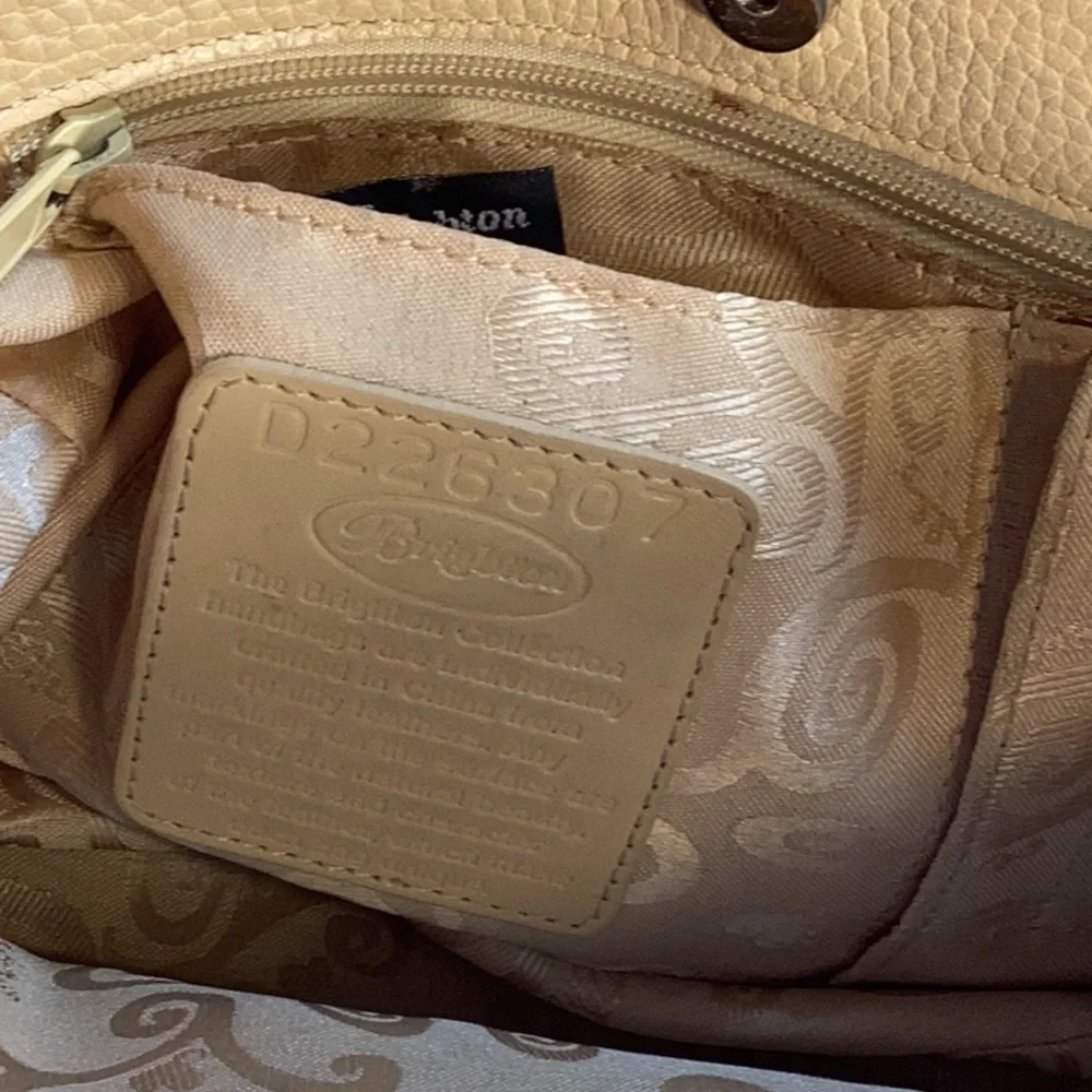 Brighton Beige/Tan Leather Shoulder Bag